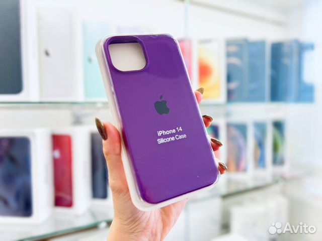 Чехол на iPhone 14, фиолетовый