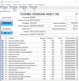 Жесткий диск Toshiba P300 4 тб