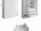 Шкаф Мори, белый, 160х210х50 см, в наличии объявление продам