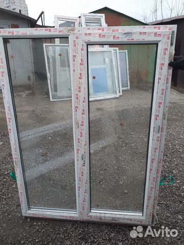 Новое пвх окно кбе 70 1420-1160см,москитная сетка