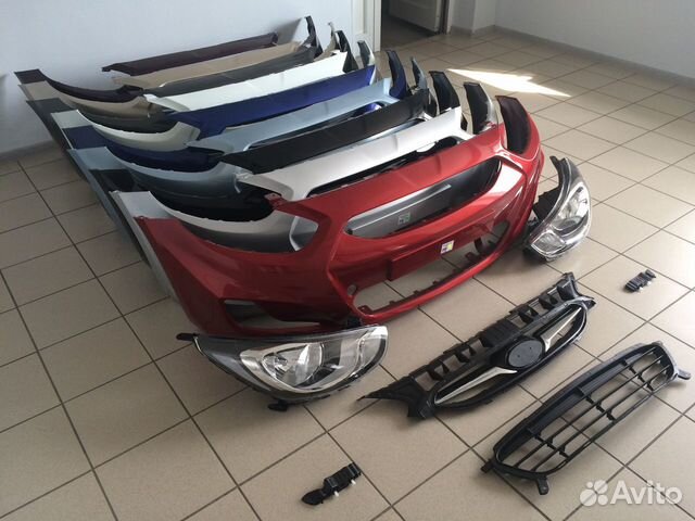 Бампера на Хендай Солярис 1 поколения с 2011-2017