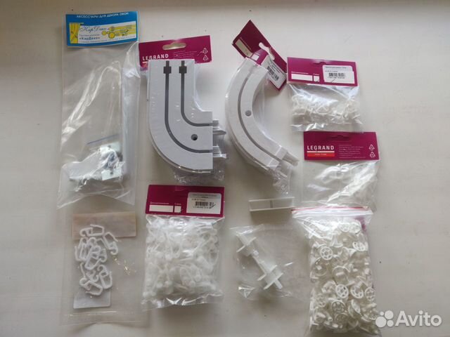 Крючки, кронштейны, кольца др на карнизы (гардины)