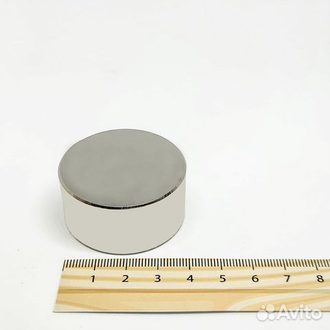 Неодимовый магнит 40х20 мм (диск)
