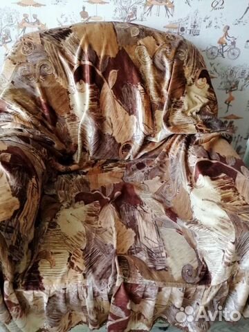 Плед на кресло и диван, состояние отличное