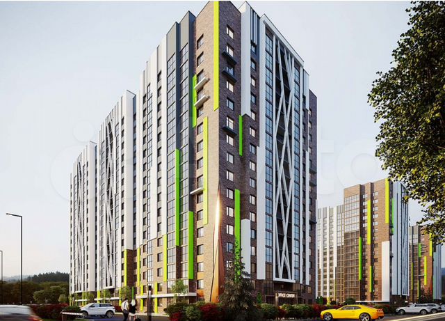 2-к. квартира, 49,4 м², 10/16 эт.