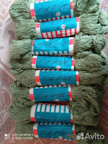 Нитки вязальные х/б СССР, спицы