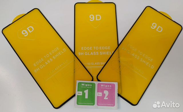 Защитное стекло Xiaomi note 10 note 10S черное