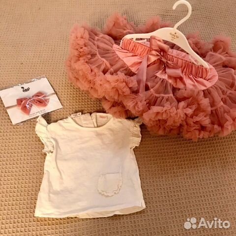 Нарядная юбочка для девочки 80-86-92-98