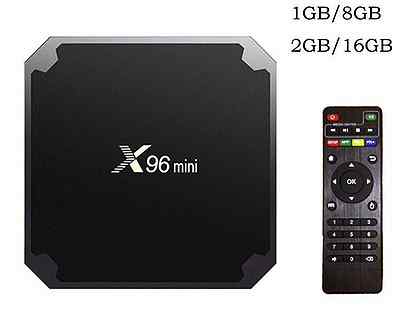 WiFi/LAN 2G 16G X96 Mini Android 9.0 OS TV Box Amlogic S905 W Quad Core CPU H.265 4 K 2 GO de RAM 16 Go de ROM 