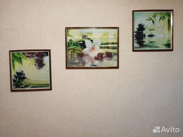 Комплект картин стразами (цена за 3 шт)