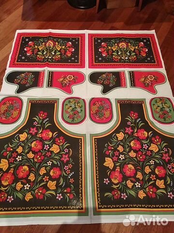 Комплект льняной /фартук, полотенце, прихватки