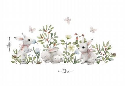 Интерьерные наклейки в детскую