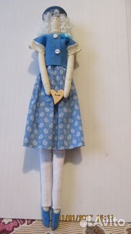 Текстильная кукла тильда