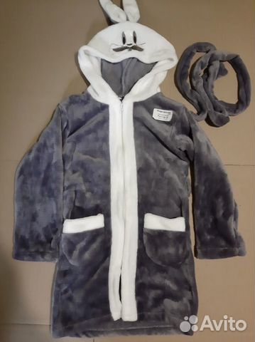 Халатик детский с ушками (Зайчик)