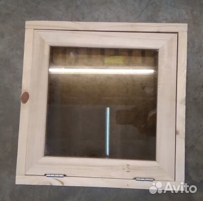 Форточка для бани с двойным тонированным стеклом
