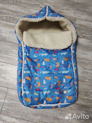 Меховой конверт в коляску