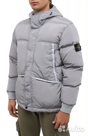 Stone Island nylon metal светло-серая