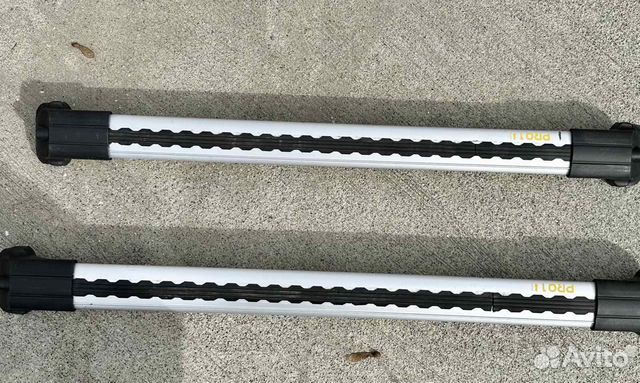 Багажник Turtle AIR1 на рейлинг серебро