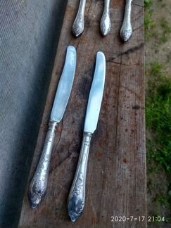Кухонные ножи мельхиор, времён СССР