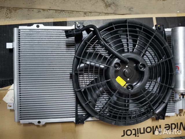 Радиатор кондиционера лада гранта в сборе с вентил