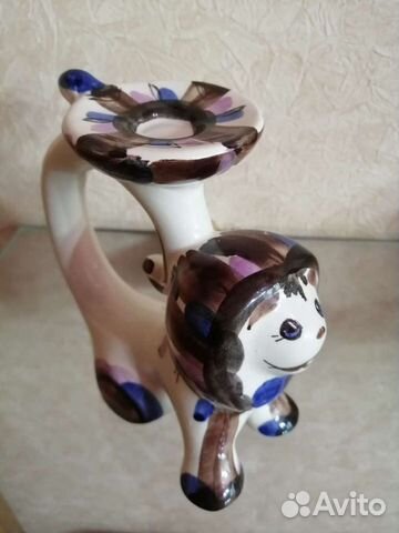 Подсвечник Лев зик Конаково СССР