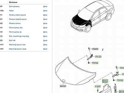 Киа рио 3 схема запчастей
