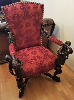 Старинное Дворцовое кресло-трон