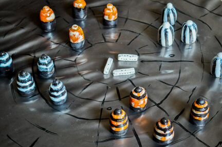 Чупар/ Индийская настольная игра/ Полосатые