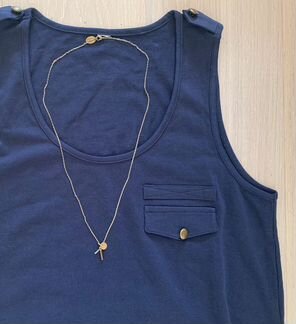 Синее платье/длинная майка Vero Moda