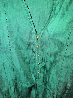 Блузка Zara, новая, цвет темно-изумрудный