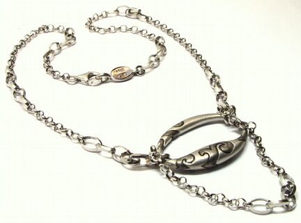 Серебряное колье 925 пробы