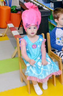 Платье Тролль Принцесса Розочка + парик