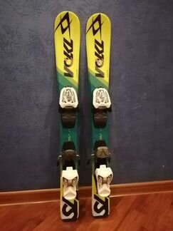 Детские горные лыжи Volki 80см + крепления Marker