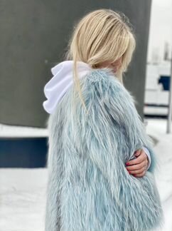 Шуба вязаная натуральная