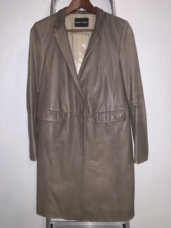 Плащ кожаный Armani