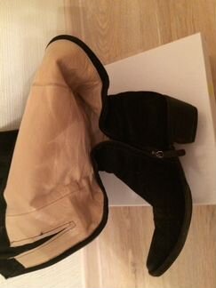 Сапоги замшевые