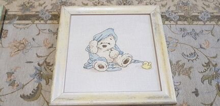 Вышивка в детскую Мишки
