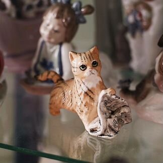 Royal Doulton редкая статуэтка рыжий кот, Англия