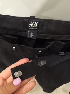 Костюмные лёгкие брюки hm skinny fit