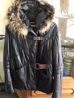 Куртка кожаная брендовая