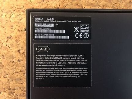 Apple TV A1625 64гб