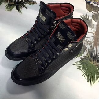 Кеды из натуральной кожи Philipp Plein