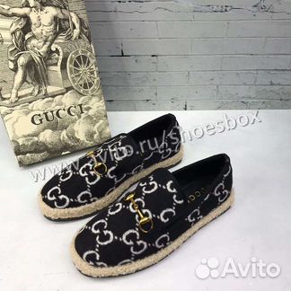 Эспадрильи Гуччи черные