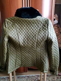 Куртка кожаная новая