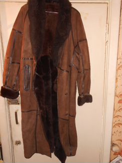 Дубленка зимняя б/у 54-56 размера