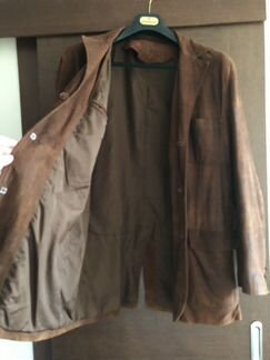 Пиджак из тонкой замши 52