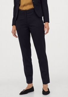 Синие прямые костюмные брюки H&M новые