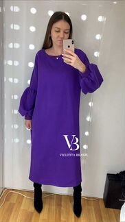 Платье тёплое oversize на флисе