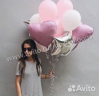 Фонтан гелиевых шаров