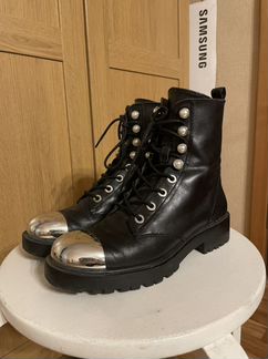 Ботинки кожаные женские zara